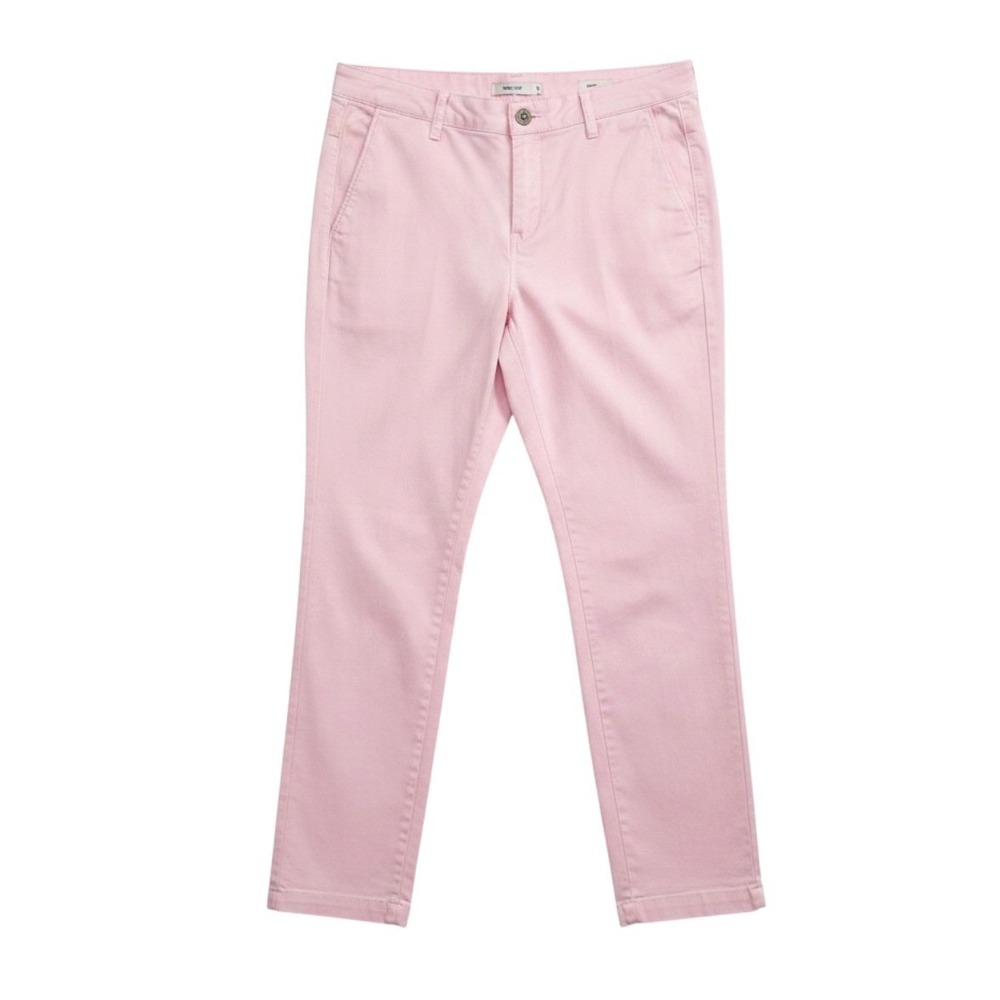 MAC JEANS Turn Up Chinos in Pink Relaxed Fit 8 (38)
